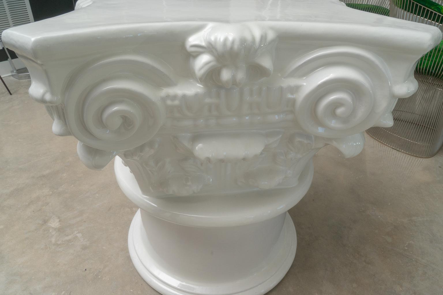 Corinthian Capital Table Base In Good Condition In West Palm Beach, FL