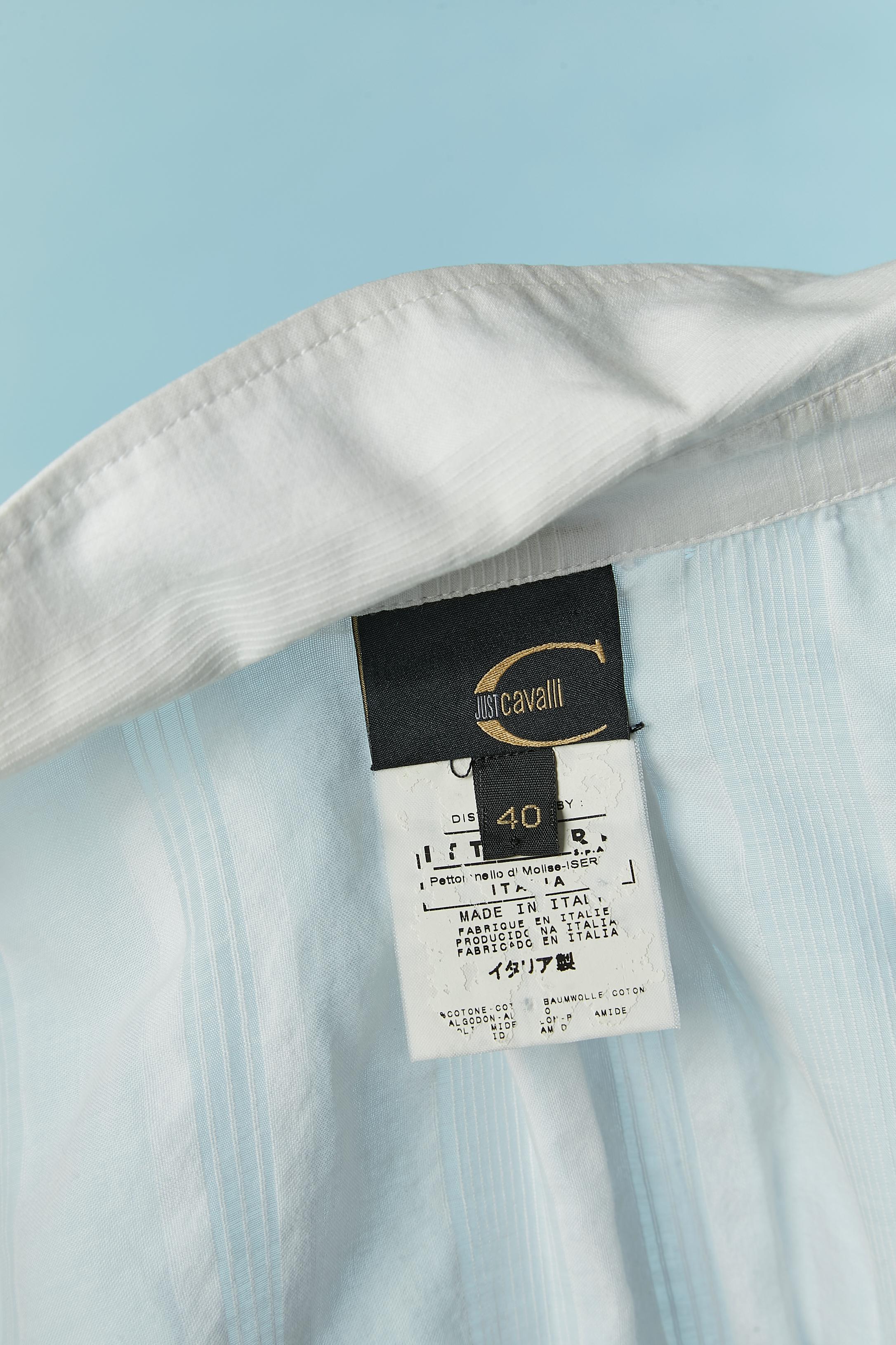 Weiße Baumwollbluse JUST CAVALLI im Angebot 3