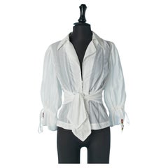 Weiße Baumwollbluse JUST CAVALLI