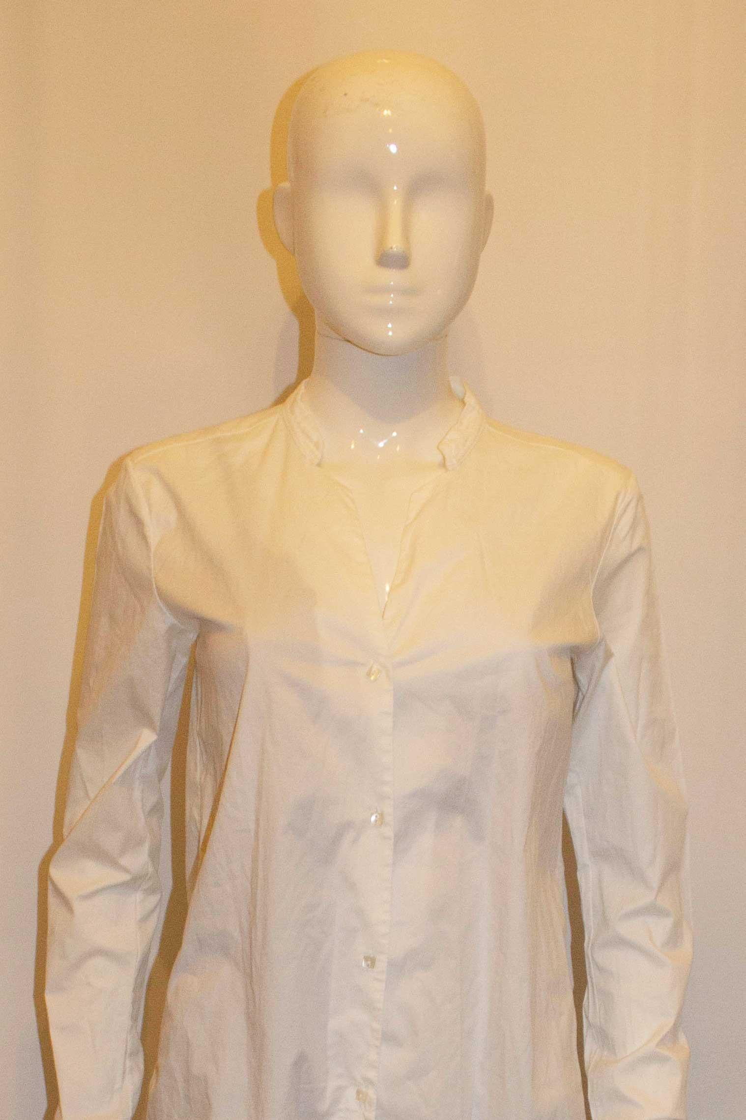 White Cotton Long Shirt /Tunic by Transit par Such For Sale 1