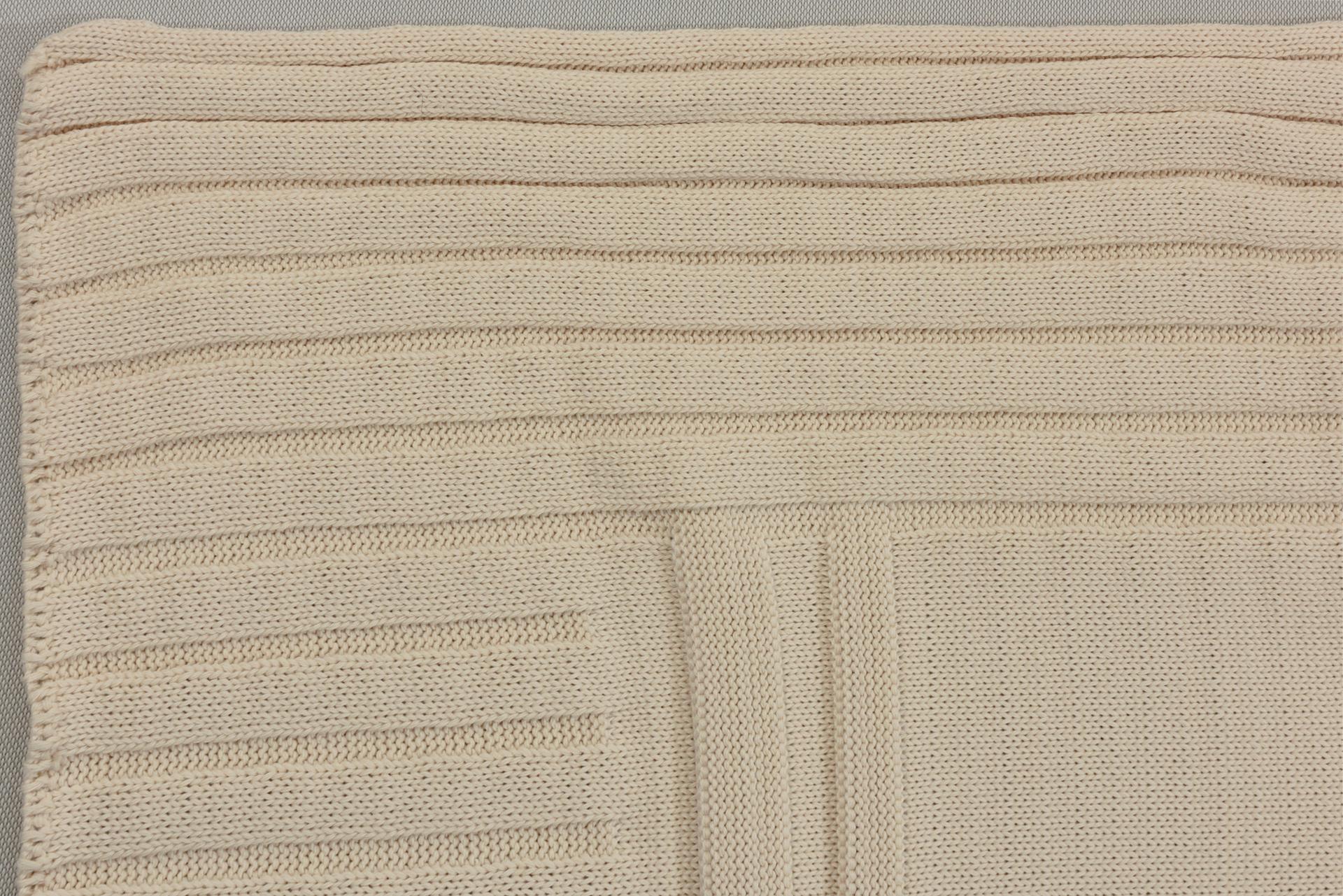 Plaid di cotone bianco mai usato in vendita 2