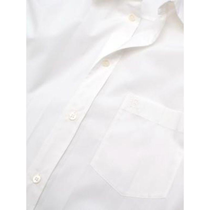 Women's White cotton poplin oversize shirt For Sale