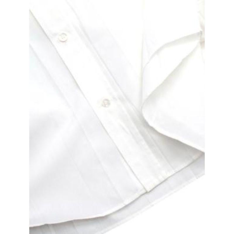 White cotton poplin oversize shirt For Sale 1