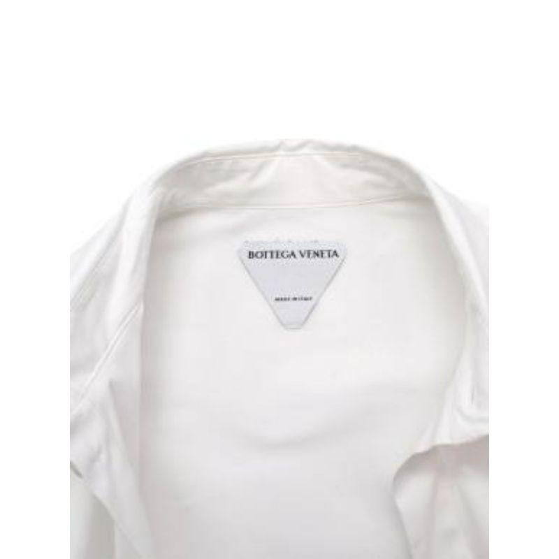 White Cotton Poplin Shirt Dress For Sale 4