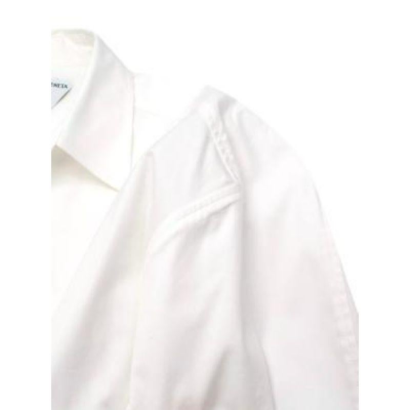 White Cotton Poplin Shirt Dress In Excellent Condition For Sale In London, GB