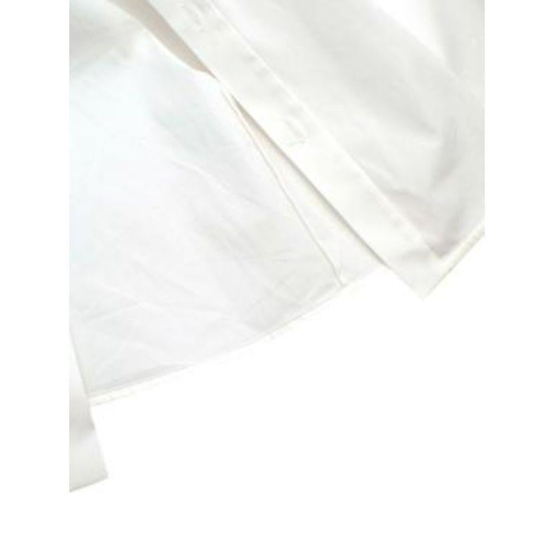 White Cotton Poplin Shirt Dress For Sale 1