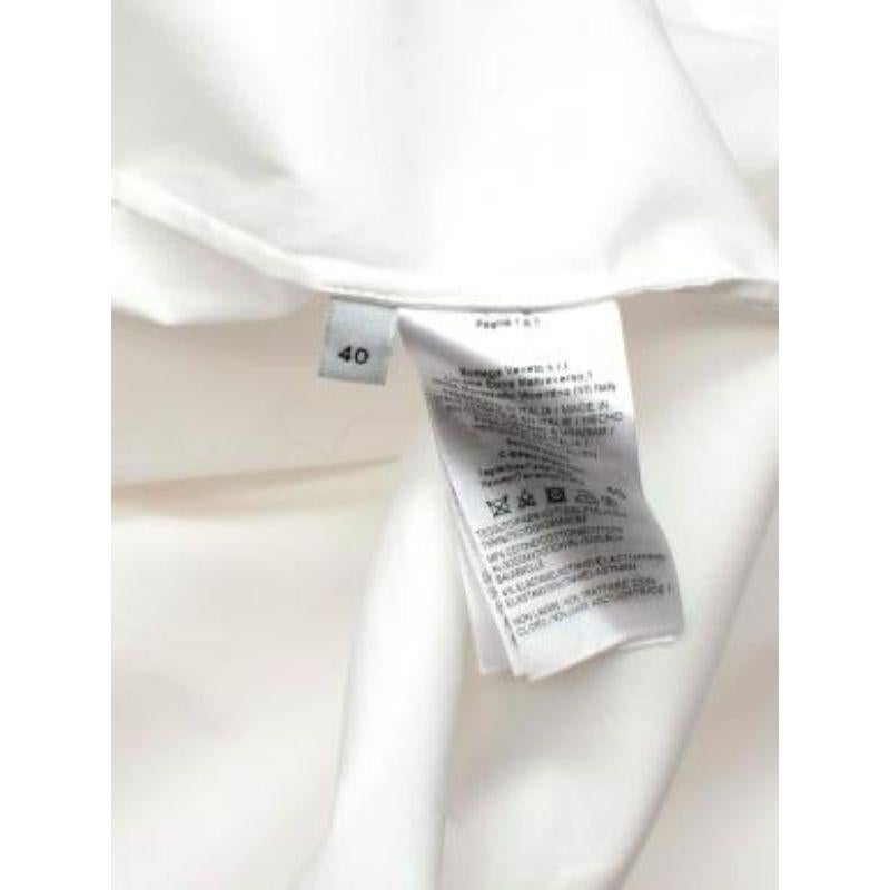 White Cotton Poplin Shirt Dress For Sale 3