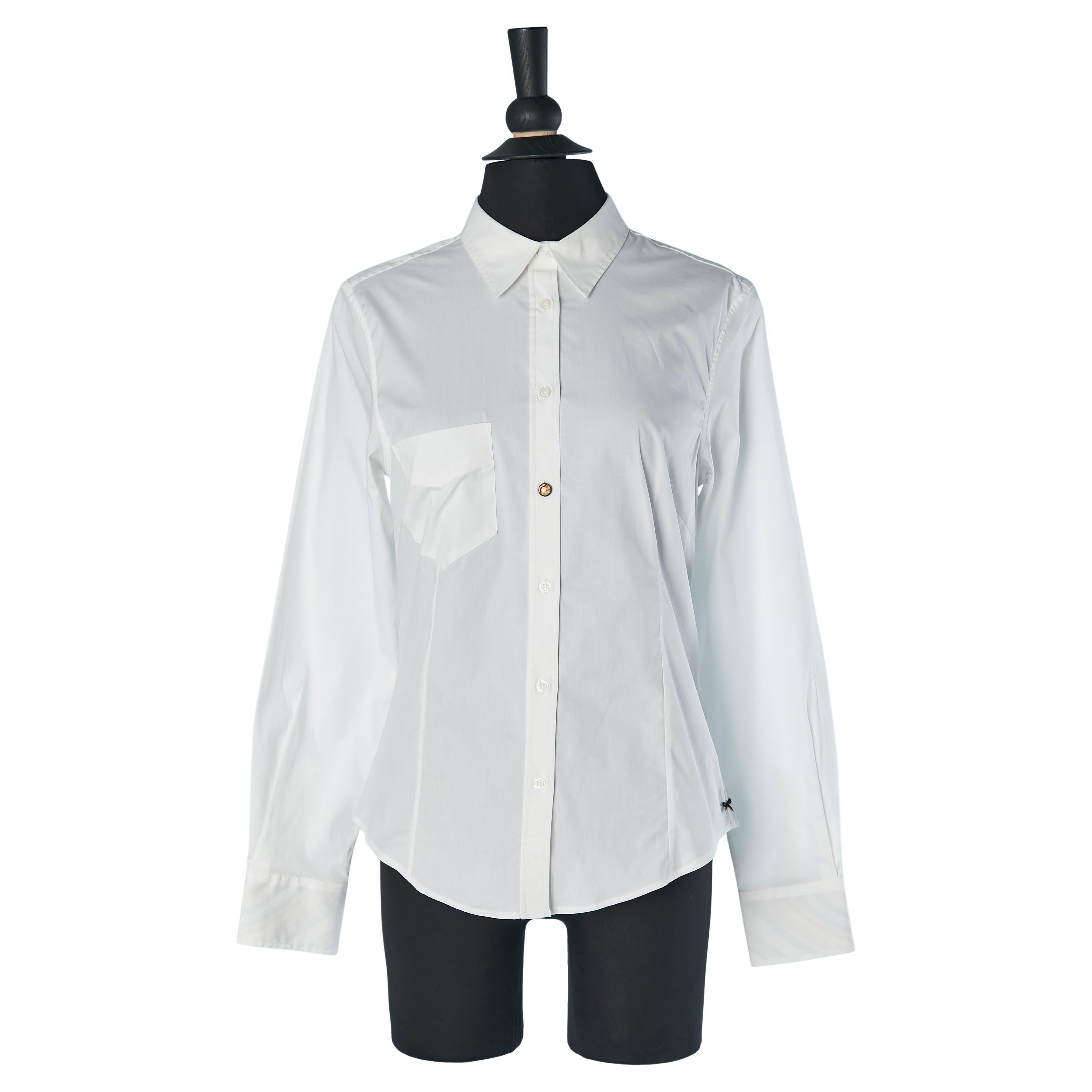 White cotton shirt Paul Smith Black Label New For Sale