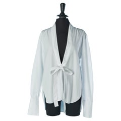 White cotton shirt with Kimono collar CHRISTIAN DIOR