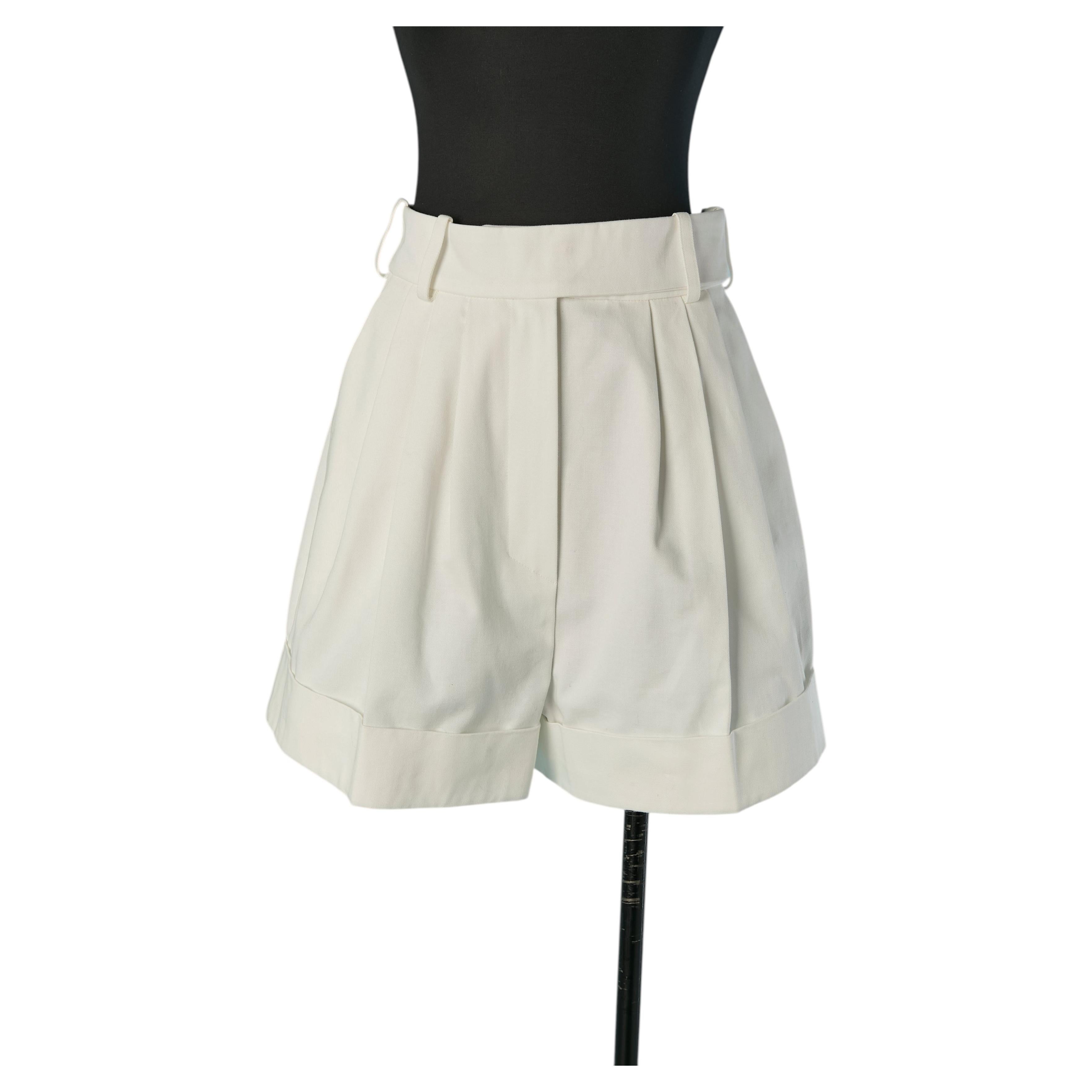 White cotton short ALEXANDRE VAUTHIER