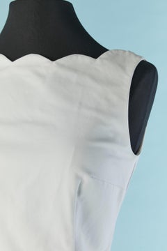 White cotton sleeveless dress Christian Dior