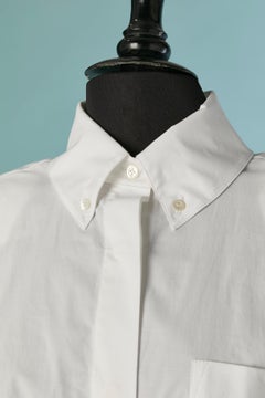 White cotton sleeveless shirt wrapped around the waist ALEXANDRE VAUTHIER