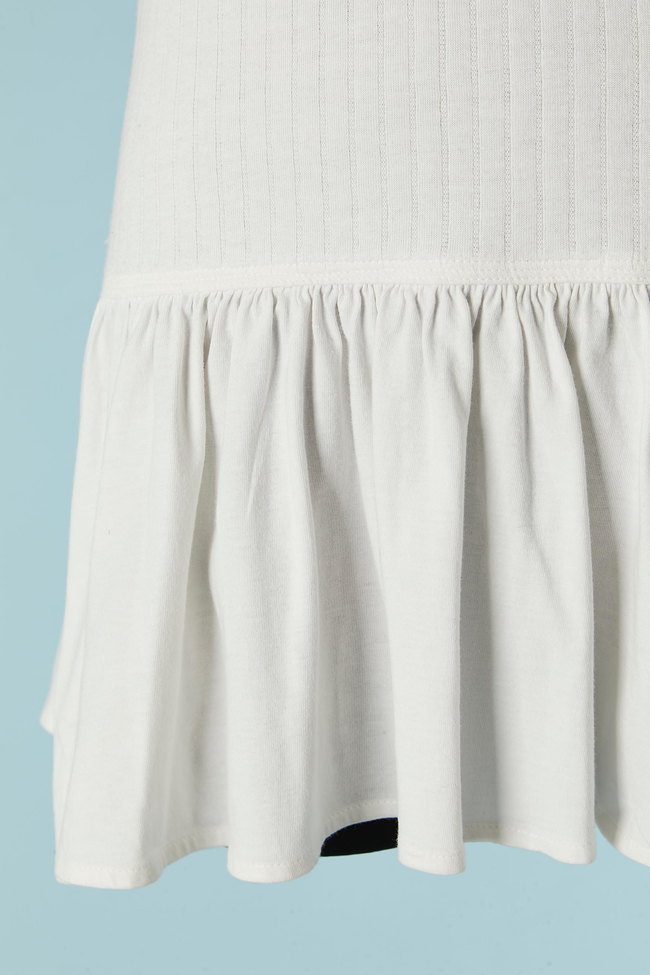 Gray White cotton sleeveless Tennis mini-dress VALENTINO Sport For Sale