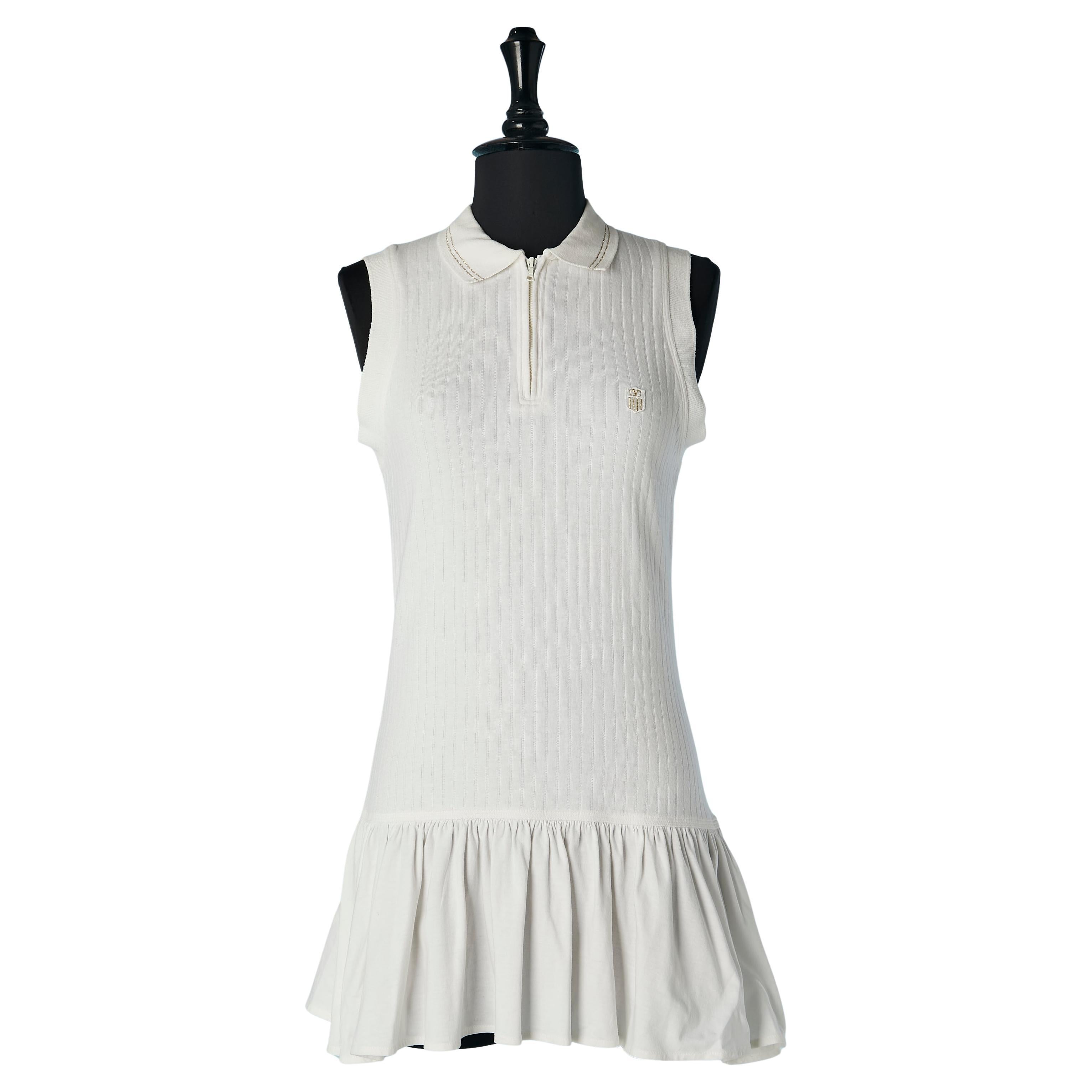 White cotton sleeveless Tennis mini-dress VALENTINO Sport For Sale