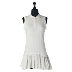 White cotton sleeveless Tennis mini-dress VALENTINO Sport