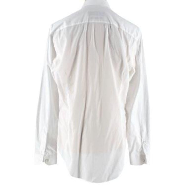 Louis Vuitton LV Luxury Embroidered Monogram Vintage White Dress Shirt  France