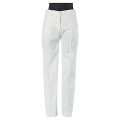 Pantalon en coton blanc AJ ARMANI JEANS