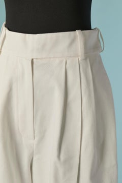 White cotton trouser ALEXANDRE VAUTHIER