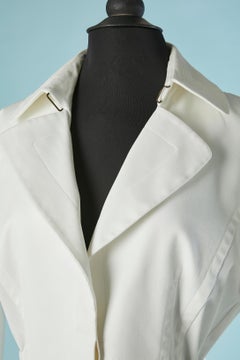 White cotton trouser pant suit JUST CAVALLI New