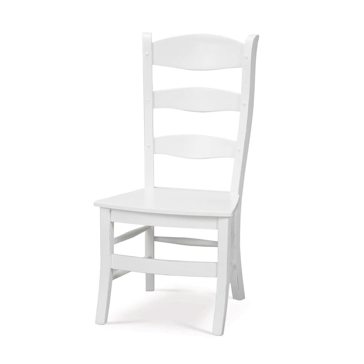Stile provenzale Sedia da pranzo con schienale a scaletta Whiting (set di 2) in vendita