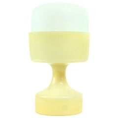 Vintage White 
Cream Opaline Glass Table Lamp by Ivan Jakes, Czechoslovakia, circa 1970
