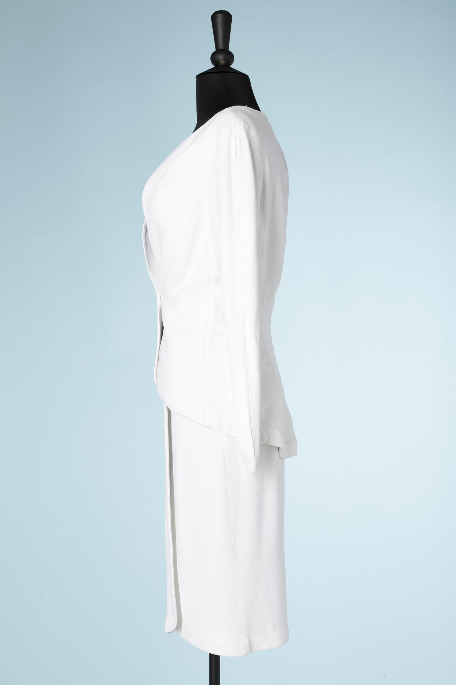 Combinaison jupe en crêpe blanc Thierry Mugler  Pour femmes en vente