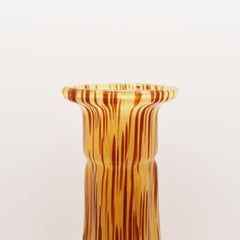 White Cristal Tortoise Hue Murano Glass Vase - Made in Italy