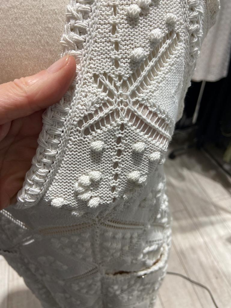 White crochet backless wedding dress or summer dress Chanel Resort 2023 For Sale 8