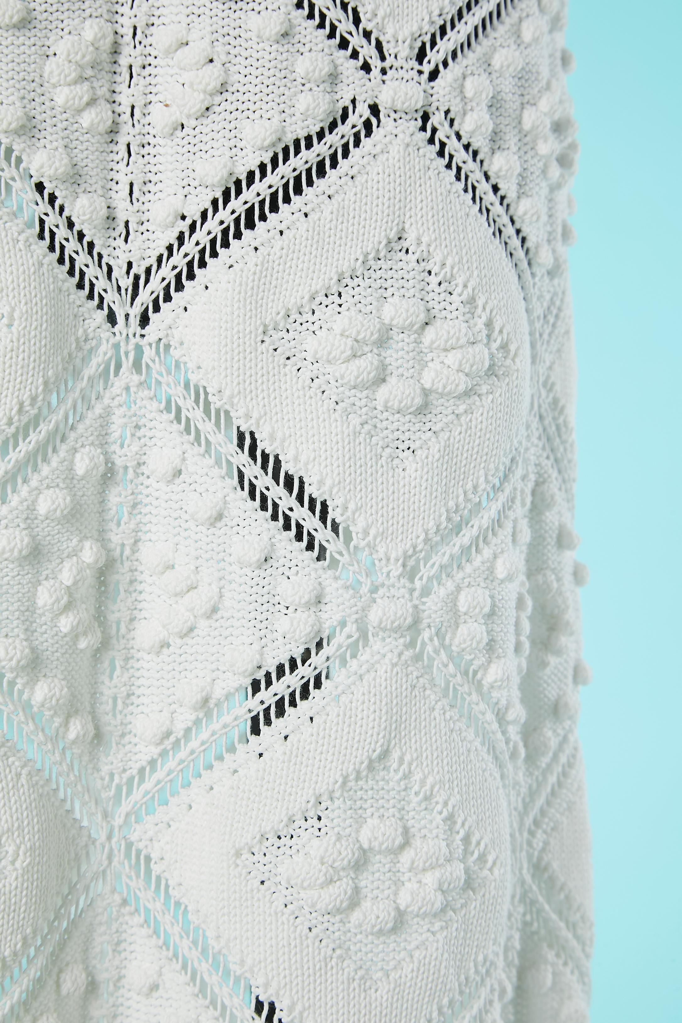 White crochet backless wedding dress or summer dress Chanel Resort 2023 In Excellent Condition For Sale In Saint-Ouen-Sur-Seine, FR