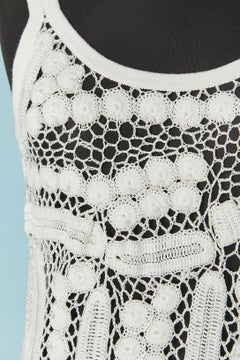 White crochet tank-top GALLIANO