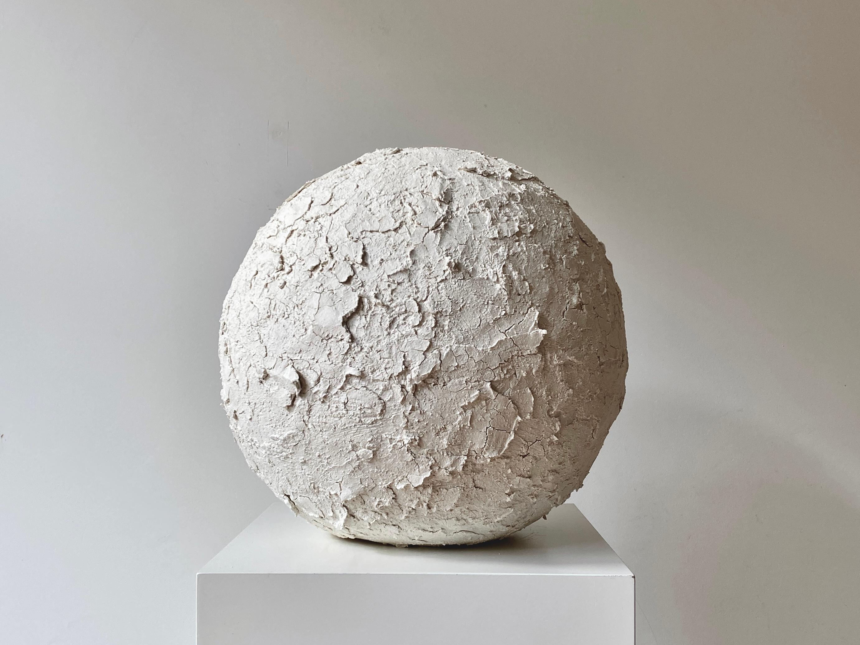 Modern White Crust Sphere by Laura Pasquino For Sale