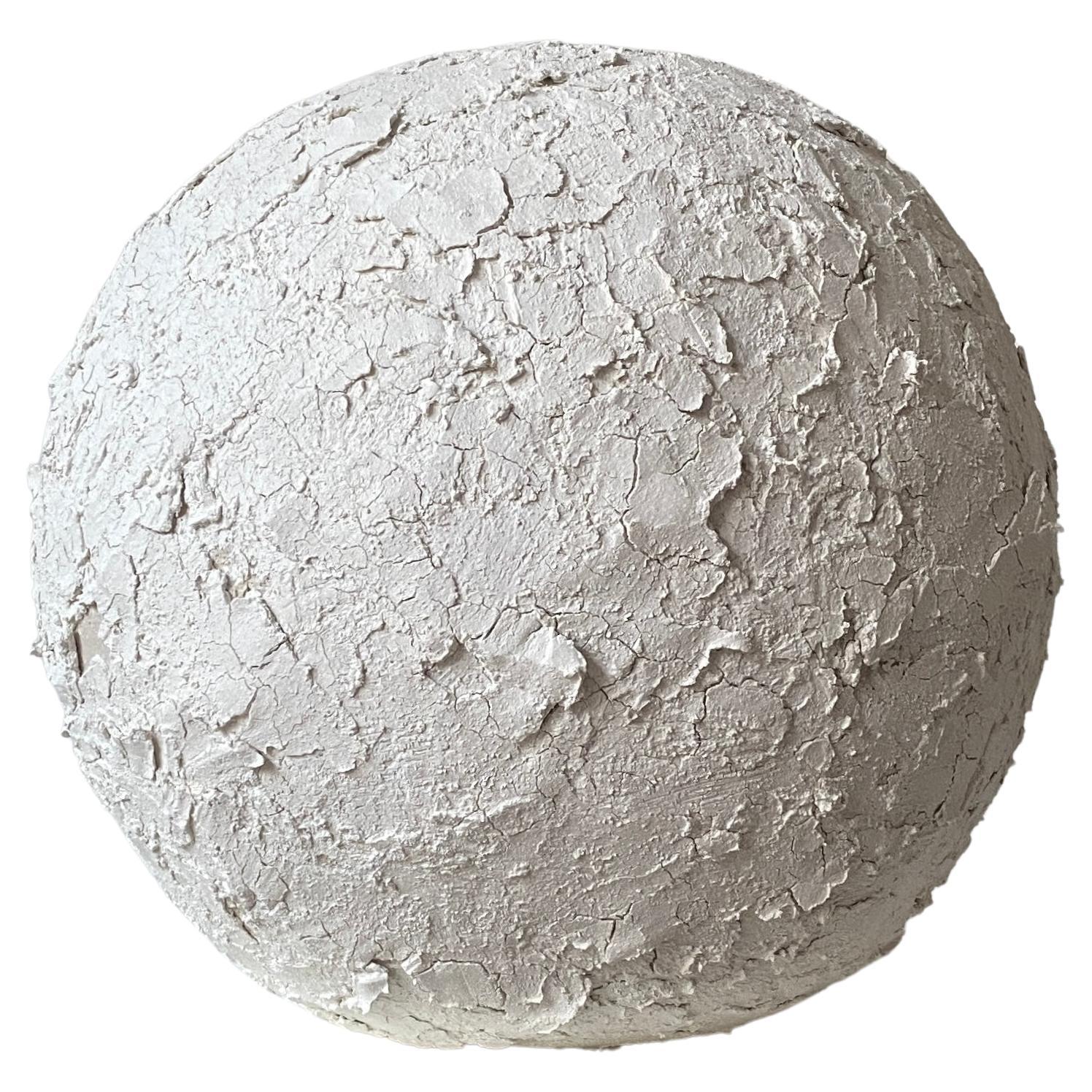 White Crust Sphere by Laura Pasquino For Sale