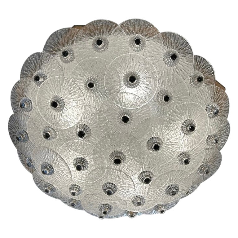 Lights de plafond en cristal blanc