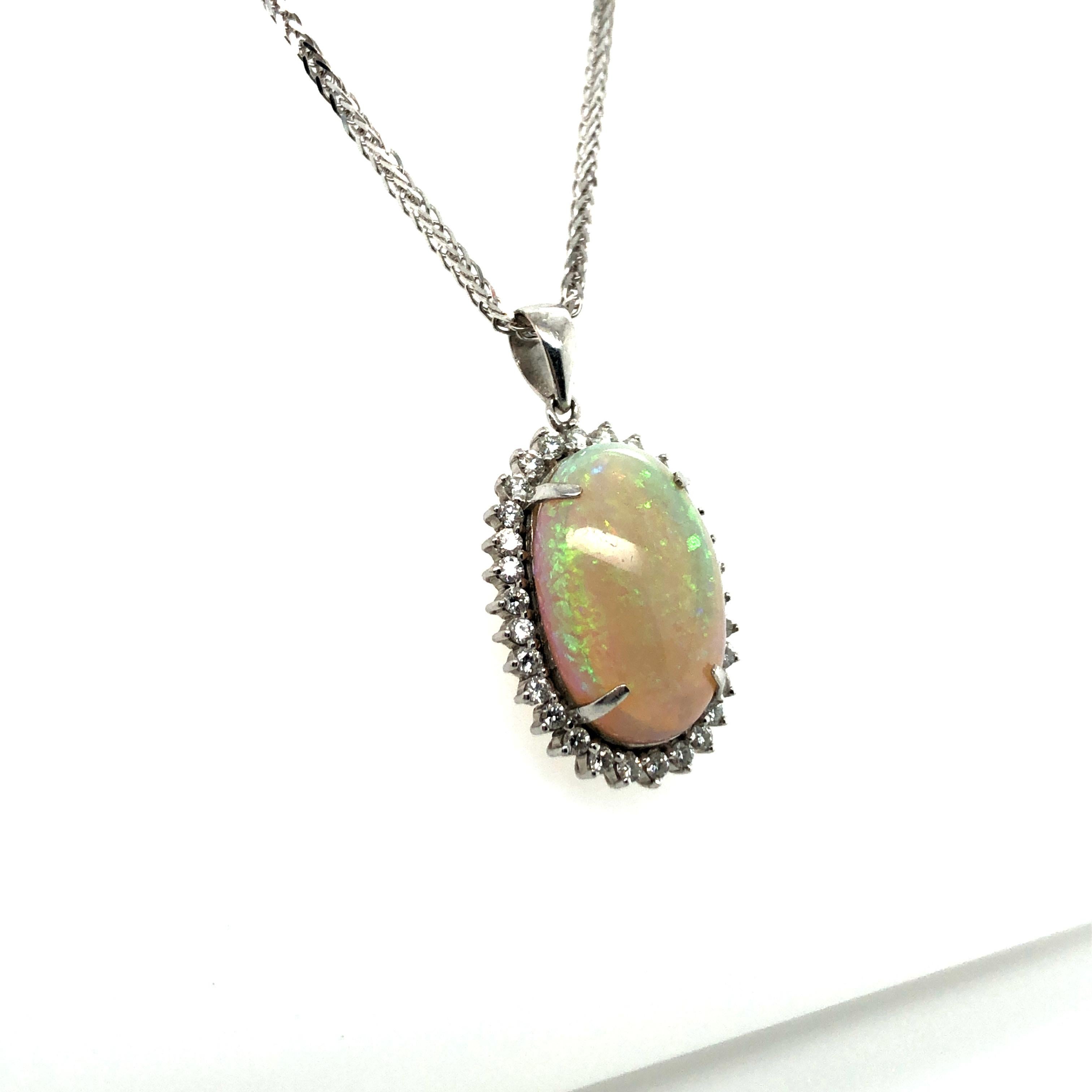 crystal opal necklace