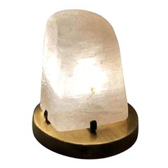 White Crystal Rock Table Lamp