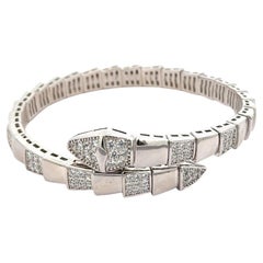 Bracelet en argent avec zircon cubique inspiré du serpent Cadeau pour elle