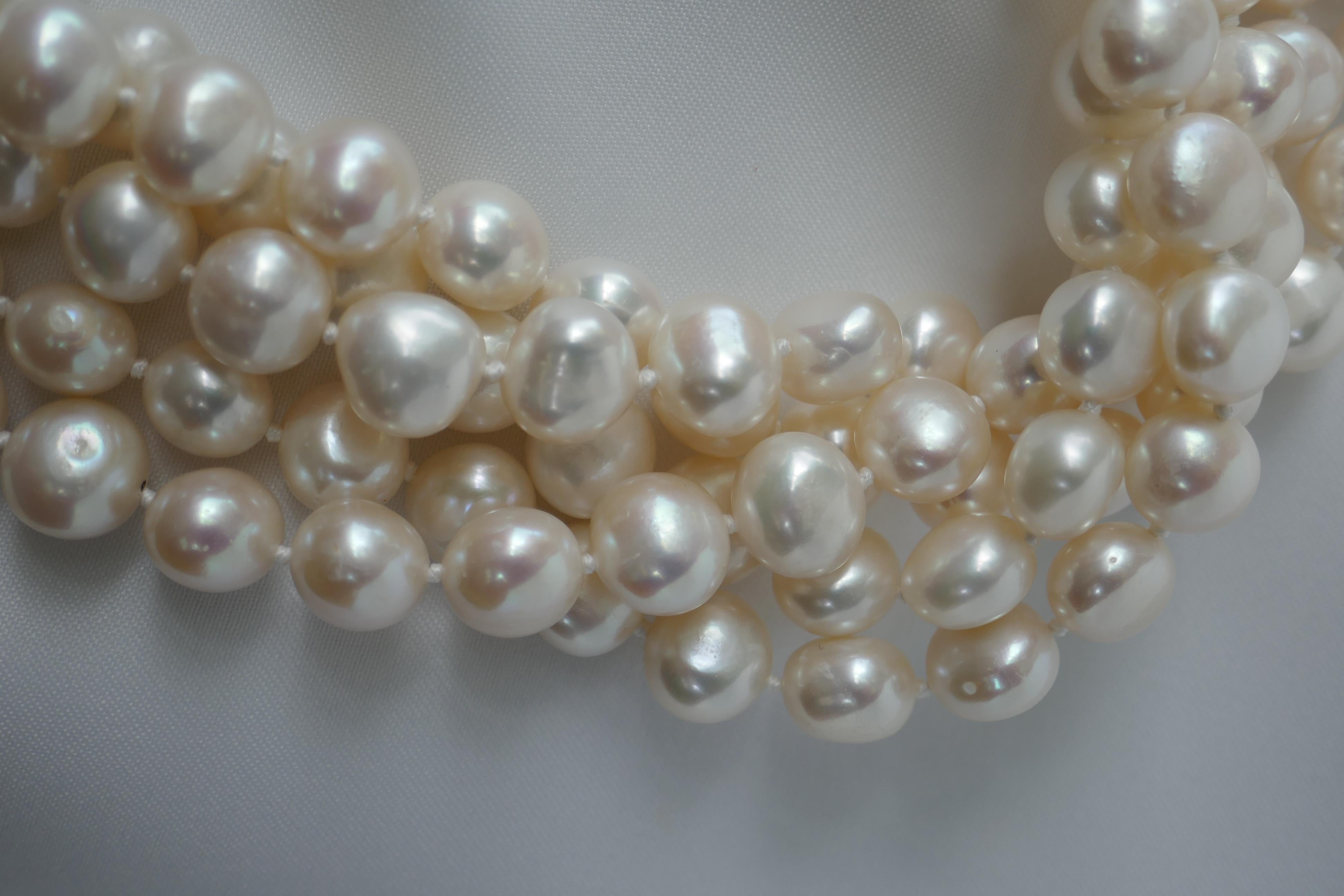 I love nugget pearls and statement necklace. This is a great necklace to own as it can be worn in the evening or with a t-shirt and a pair of jeans. I own one of these and it is my go to pearl necklace. I have mine for over 20 years and I always get