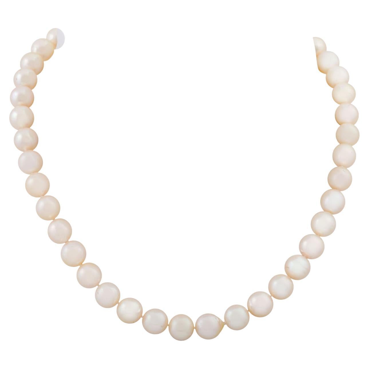 Cultured Pearl Necklace For Sale at 1stDibs