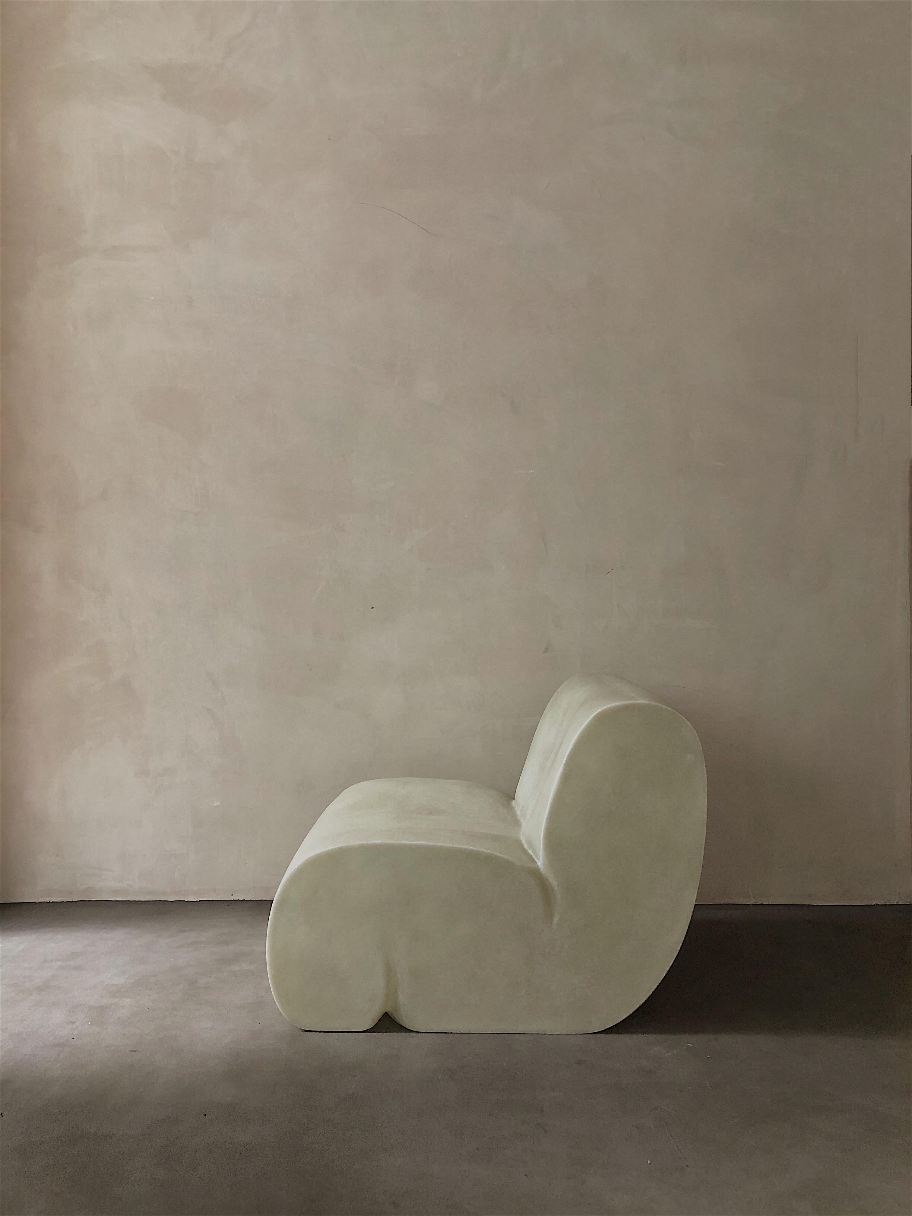 White Curl Up Lounge Chair by Karstudio In New Condition In Geneve, CH