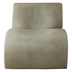 White Curl Up Lounge Chair by Karstudio