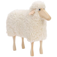 White Curly Wool and Pinewood Small Sheep