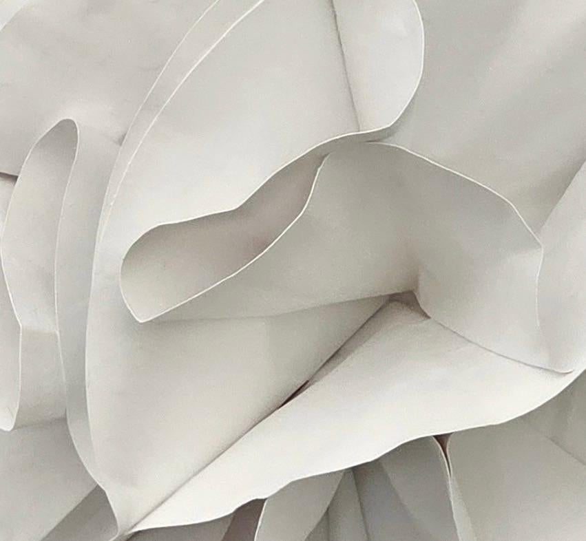 French White Cut Paper Sculpture, France, Contemporary For Sale