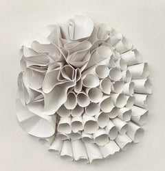 White Cut Paper Sculpture, France, Contemporary
