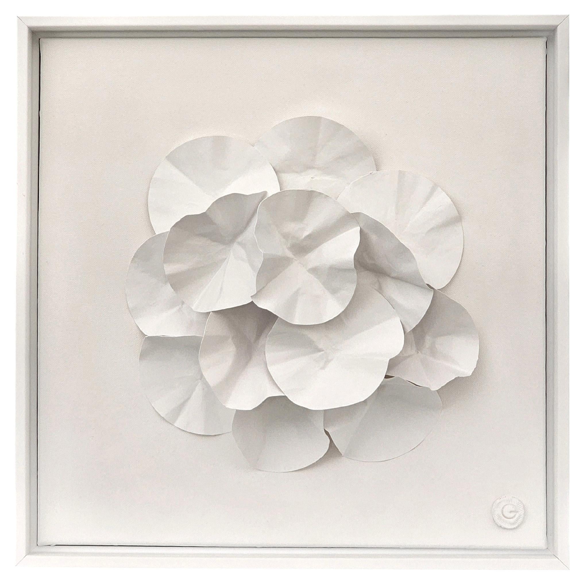 Escultura de papel cortado blanco, Francia, Contemporáneo