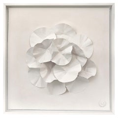 White Cut Paper Sculpture, France, Contemporary