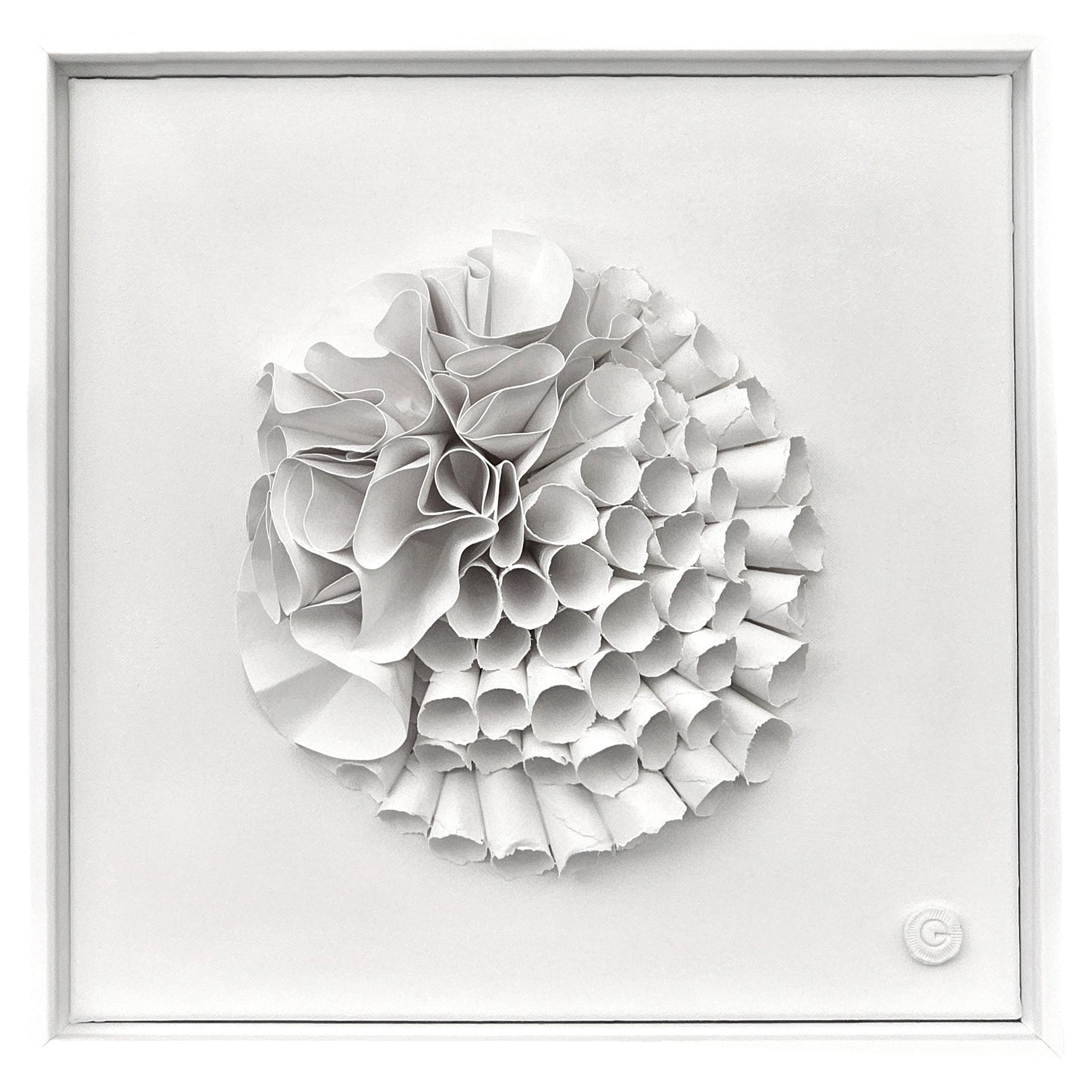 Escultura de papel cortado blanco, Francia, Contemporáneo