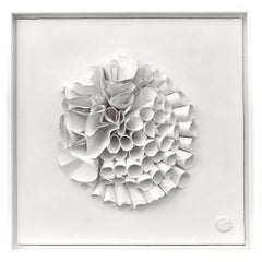 White Cut Paper Sculpture, France, Contemporary