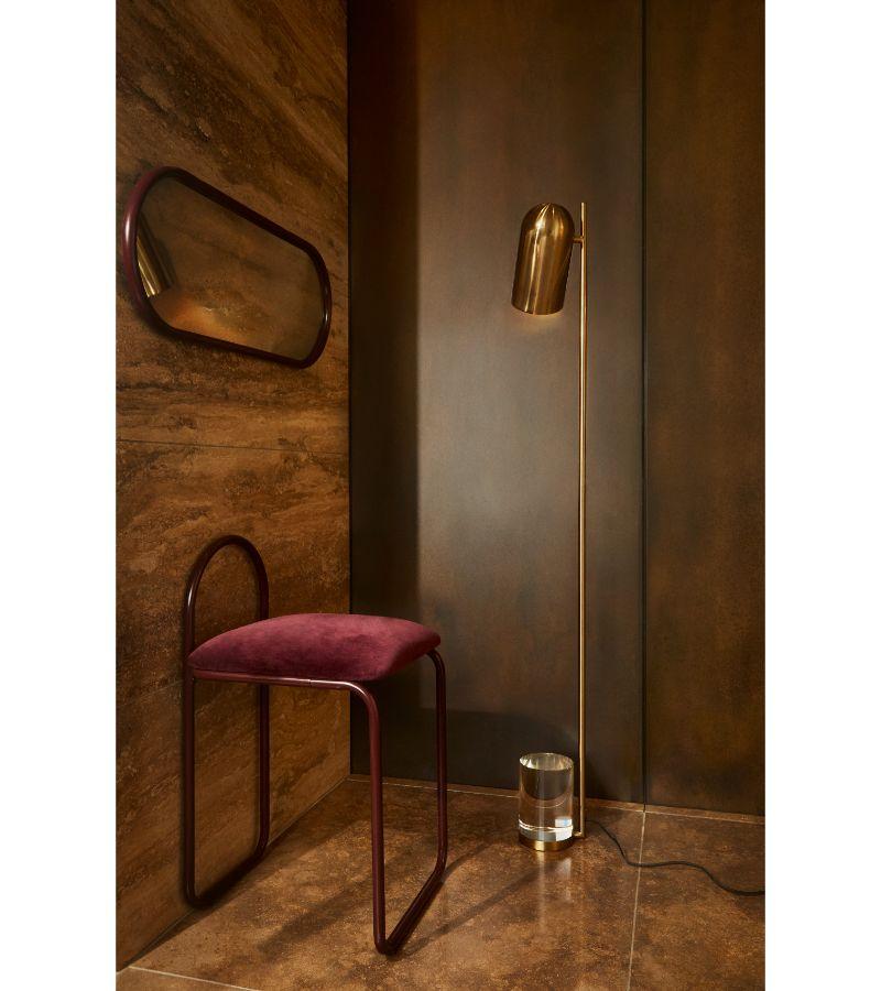Danish White Cylinder Floor Lamp