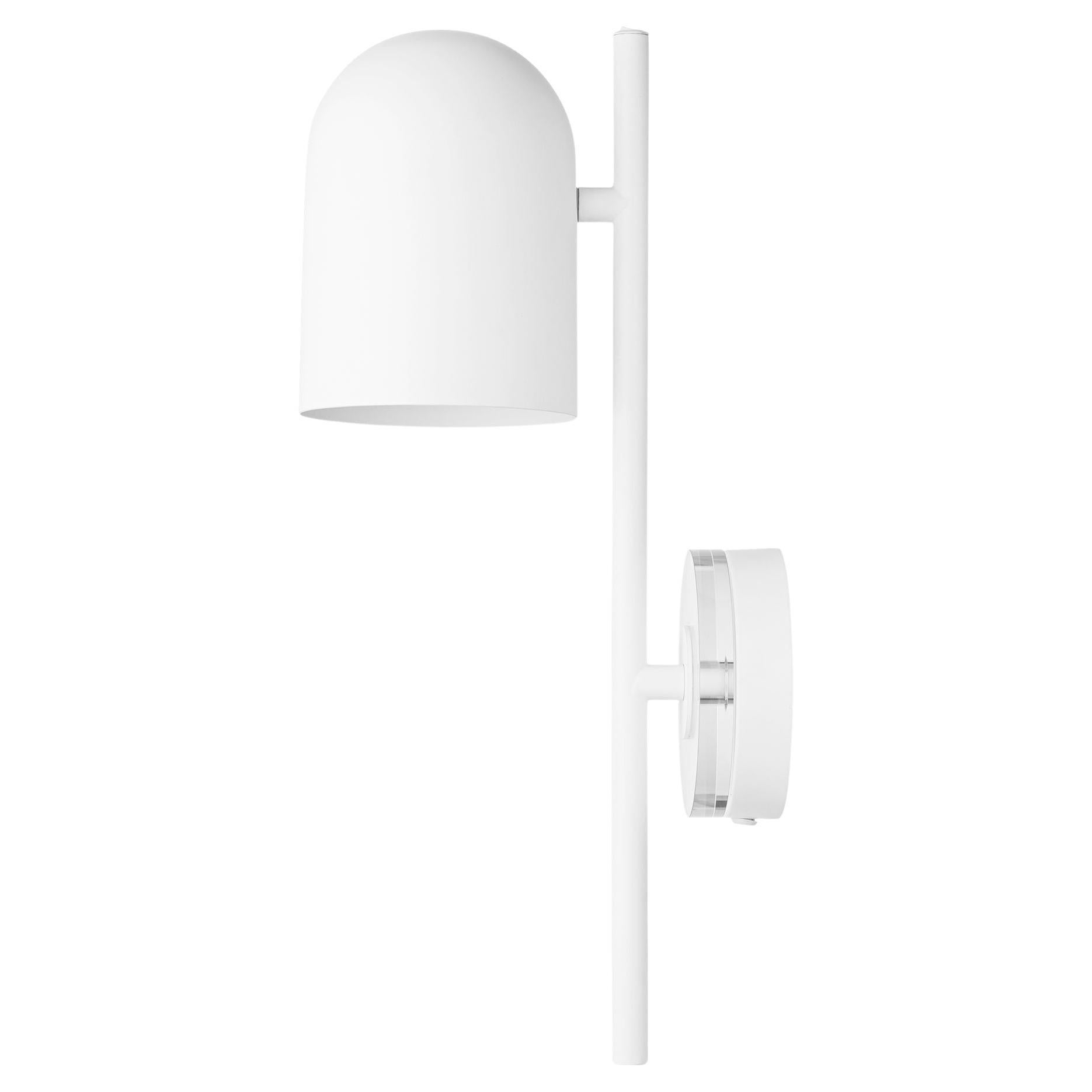 White Cylinder Wall Lamp For Sale