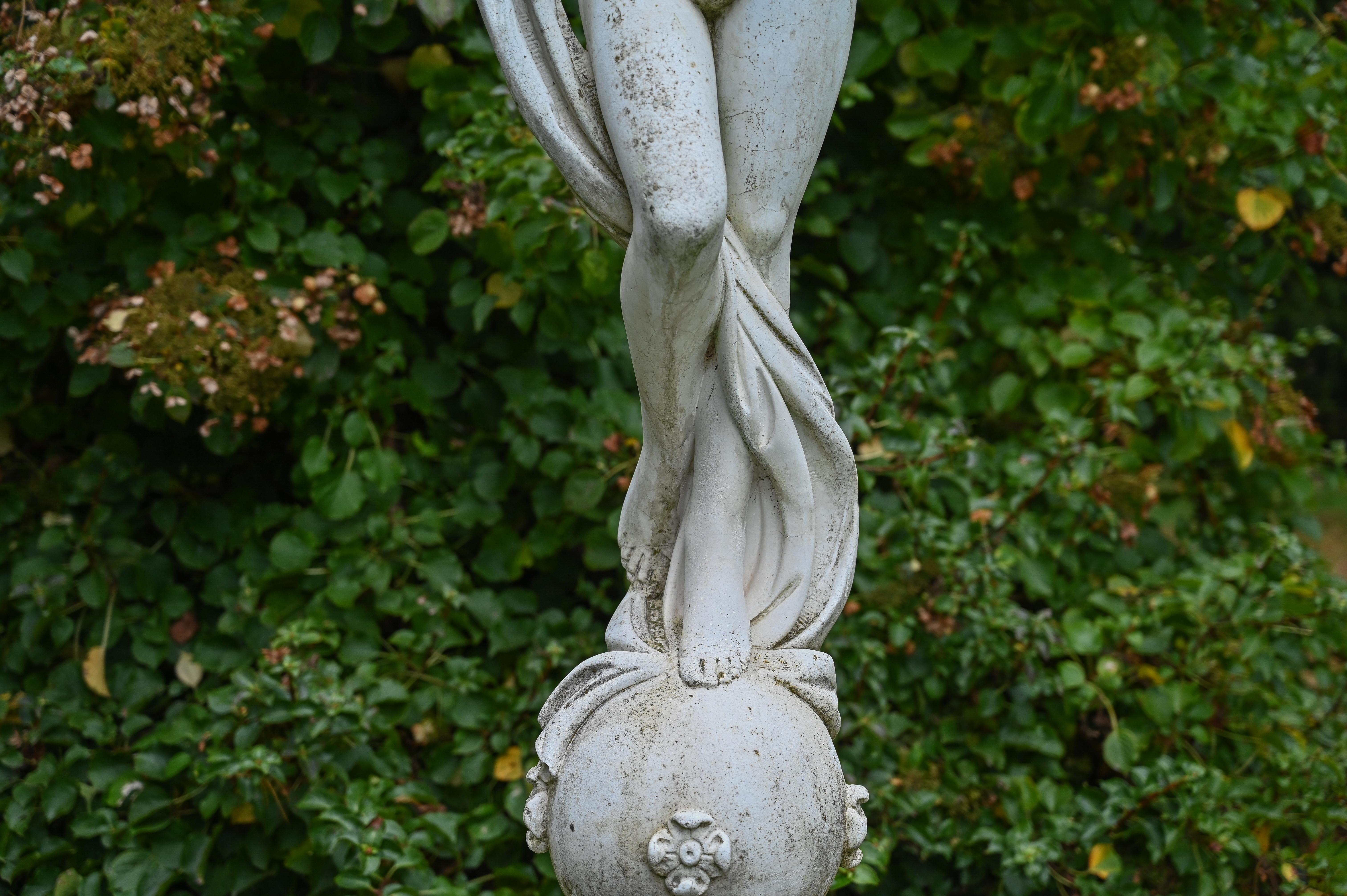 dancing girl garden statue